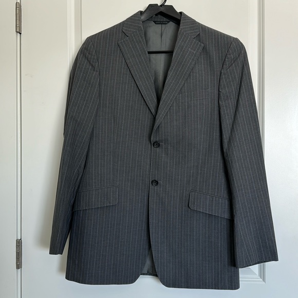 Banana Republic Pinstriped Suit Jacket - Picture 2 of 7